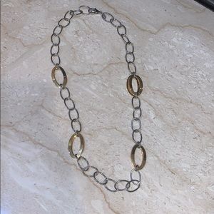 Milor stainless steel two tone necklace